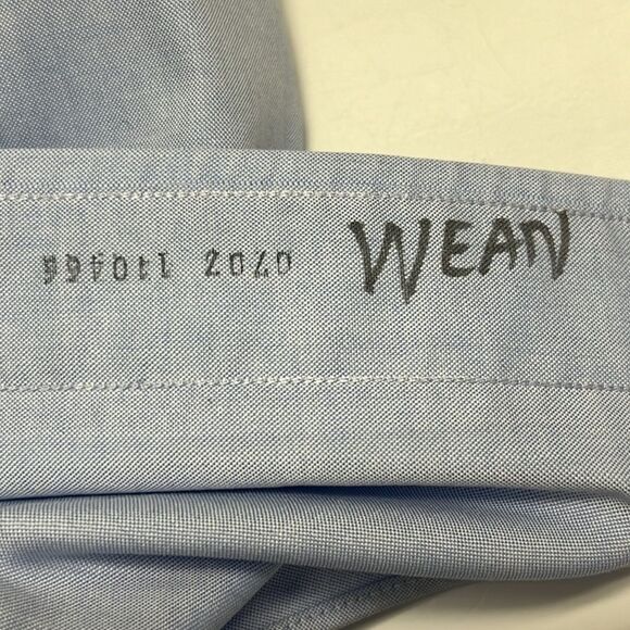 Brooks Brothers 346 Non-Iron All Cotton Long Sleeve Collar Button Down Men Shirt - Picture 12 of 13